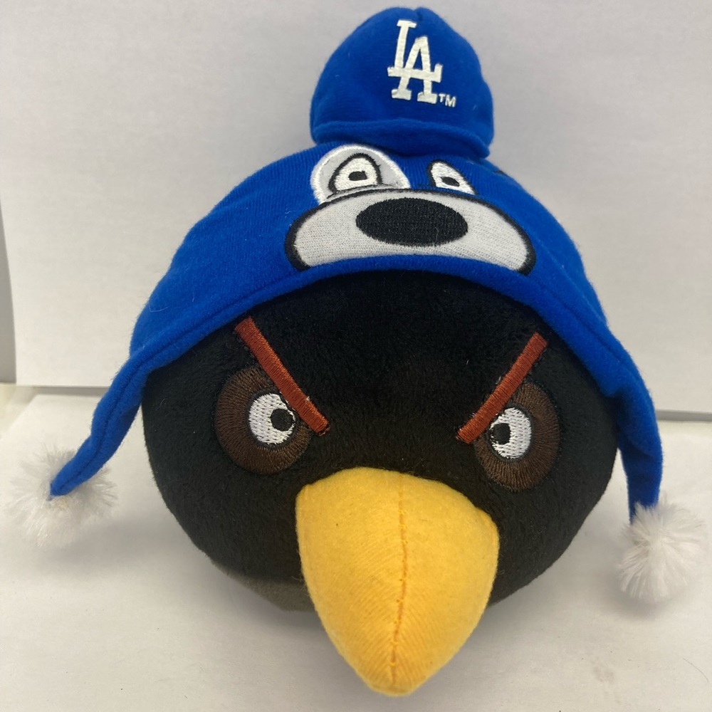 Angry Birds Los Angeles LA Dodgers Bomb ball plush baseball cap MLB Baseball